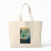 Niagara Falls Vintage Travel Poster Canvas Bags