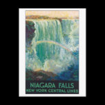 Niagara Falls Vintage Travel Poster Postcard