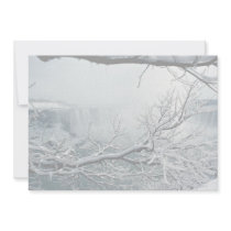 Niagara Falls winter, Ontario, Canada Custom Invitations