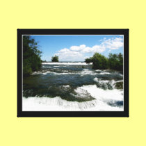 Niagara River Rapids #1 Wrapped Canvas Print canvas prints