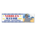 Nibbles for Mayor Bumper Sticker bumper stickers
