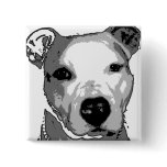 Nibs the Pit Bull buttons