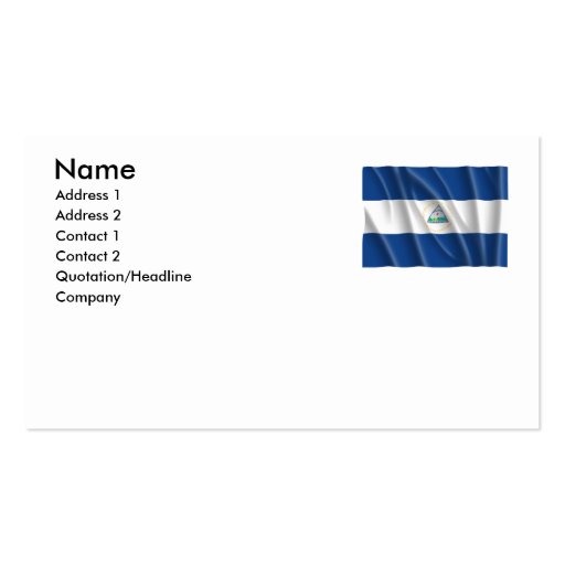 NICARAGUA BUSINESS CARDS