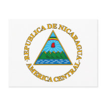 Nicaragua Coat of Arms Postcard by FlagTshirts Nicaragua Coat of Arms Postcard