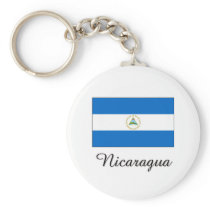 Nicaragua Flag Design Key Chains