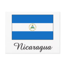 Nicaragua Flag Design postcards by flagshirt Nicaragua Flag Design postcards