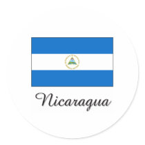 Nicaragua Flag Design stickers by flagshirt Nicaragua Flag Design stickers