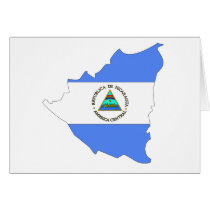 Nicaragua flag map cards by FlagStore Nicaragua flag map cards
