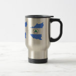 Nicaragua Flag Map full size Coffee Mug