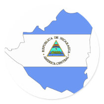 Nicaragua flag map stickers by FlagStore Nicaragua flag map stickers