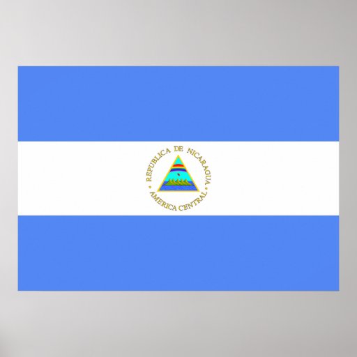 Nicaragua Flag Print | Zazzle