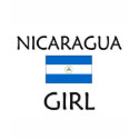 NICARAGUA GIRL t-shirts by flagshirt NICARAGUA GIRL t-shirts