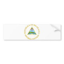 Nicaragua Official Coat Of Arms Heraldry Symbol bumper stickers