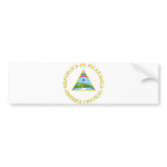 Nicaragua Official Coat Of Arms Heraldry Symbol Bumper Stickers