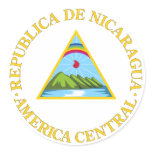 Nicaragua Official Coat Of Arms Heraldry Symbol Stickers