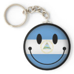 Nicaragua Smiley Key Chain