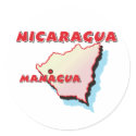 Nicaragua Sticker by worldtees Nicaragua Sticker