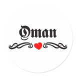 Nicaragua Tattoo Style Round Sticker