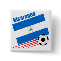Nicaraguan Soccer Team Pinback Buttons button