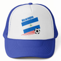 Nicaraguan Soccer Team Mesh Hats hat