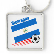 Nicaraguan Soccer Team Key Chains keychain