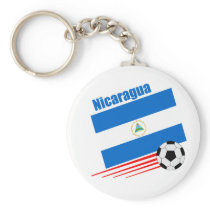 Nicaraguan Soccer Team Key Chain keychain