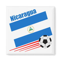 Nicaraguan Soccer Team Magnets