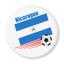 Nicaraguan Soccer Team Fridge Magnet magnet