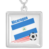 Nicaraguan Soccer Team Pendants necklace