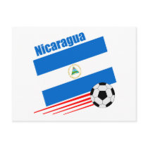 Nicaraguan Soccer Team Post Cards postcard