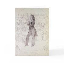 Niccolo Paganini , violinist Greeting Card