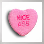Nice Ass Candy Heart Print