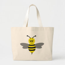 nice bee icon canvas bag