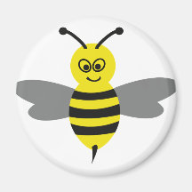 nice bee icon refrigerator magnets
