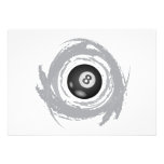 Nice Billiard Circular Grunge Invite