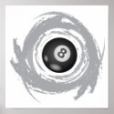 Nice Billiard Circular Grunge posters