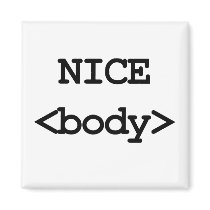 nice body html code fridge magnets