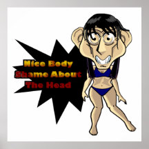 Nice Body Shame About The Head Posters
