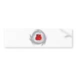 Nice Box Circular Grunge Bumper Sticker