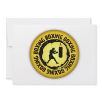 Nice Boxing Seal Personalized Invitations