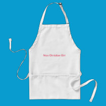 Nice Christian Girl aprons