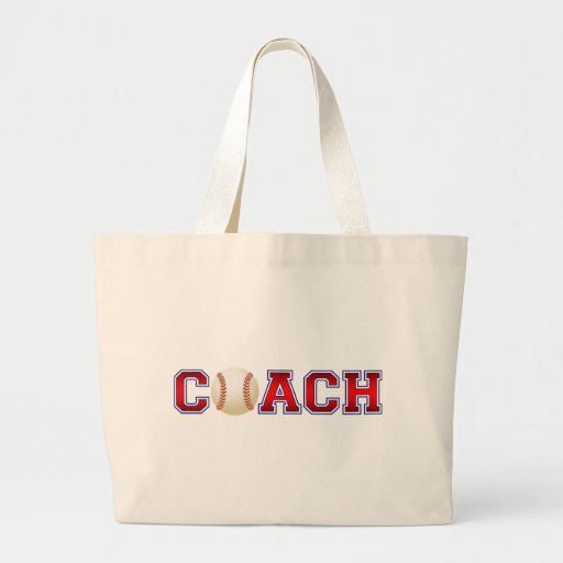 Nice Coach Baseball Insignia Canvas Bags