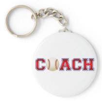 Nice Coach Baseball Insignia Key Chains