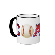 Nice Coach Baseball Insignia Coffee Mugs