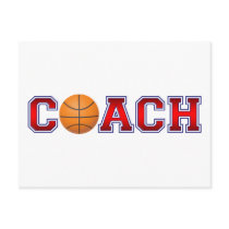 Nice Coach Basketball Insignia Postcards