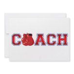 Nice Coach Boxing Insignia invitations