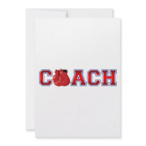 Nice Coach Boxing Insignia Personalized Announcements