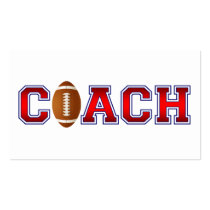 Nice Coach Football Insignia Business Card