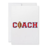 Nice Coach Football Insignia invitations