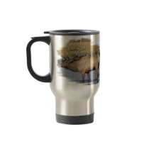 Nice Elk in the stream mugs